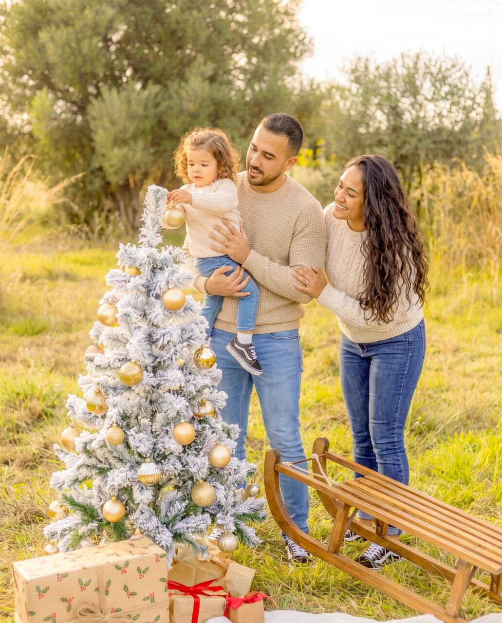 sesion de fotos de navidad en sitges
